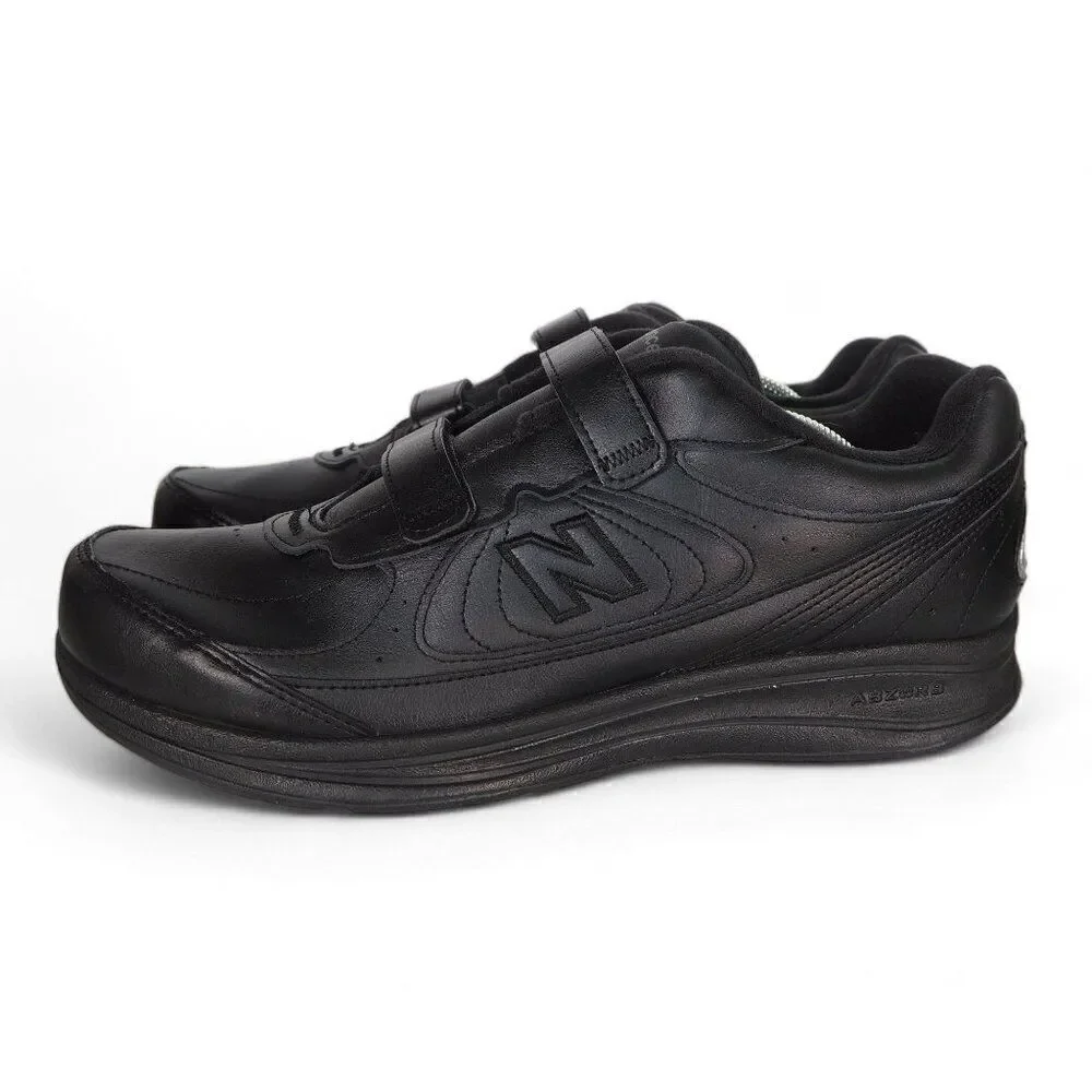 New Balance‎ 577v1 Hook & Loop Walking Shoes Black MW577VK Men's 11.5 (2E)